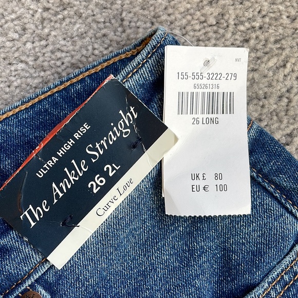 Abercrombie & Fitch: Curve Love The Ankle Straight Ultra High Rise 26L - Picture 6 of 6